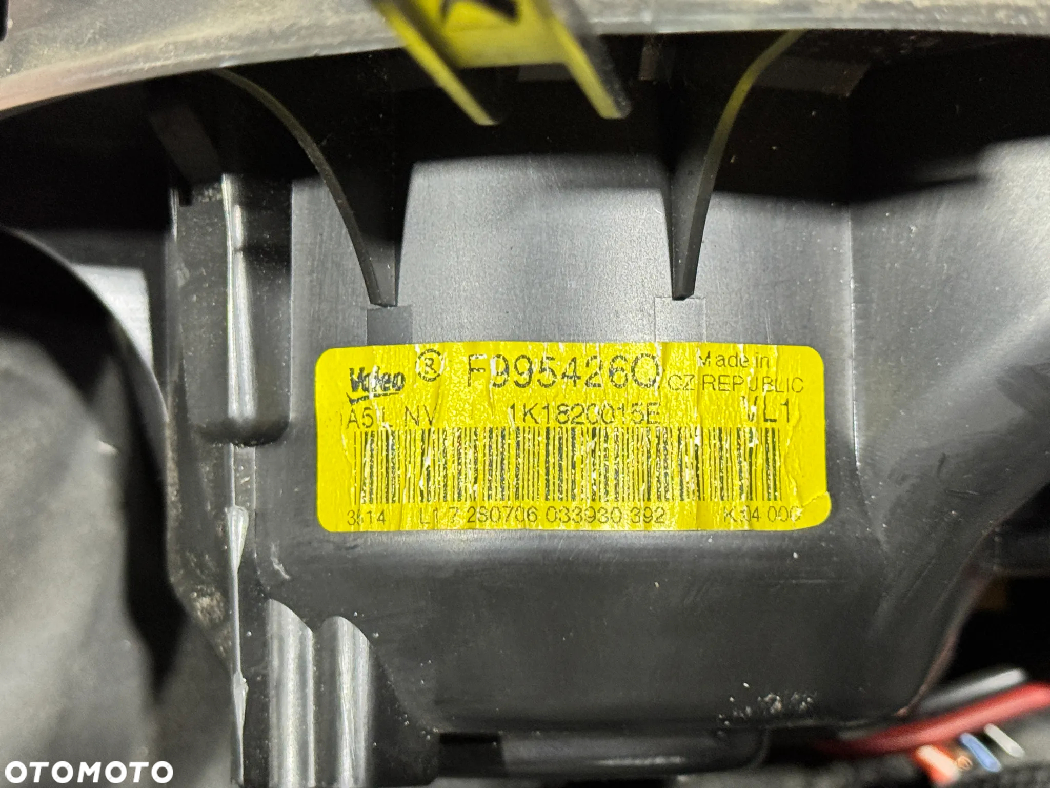 WENTYLATOR DMUCHAWA NAWIEWU AUDI A3 8P 1K1820015E - 3