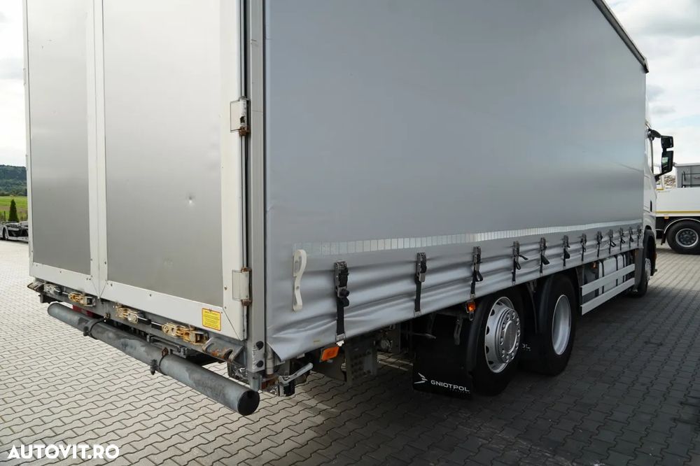 Scania S 450 / CORTINĂ 7,7 M / 60 M3 / SOLO / 6X2 / AXĂ RIDICATĂ / 2019 / - 12