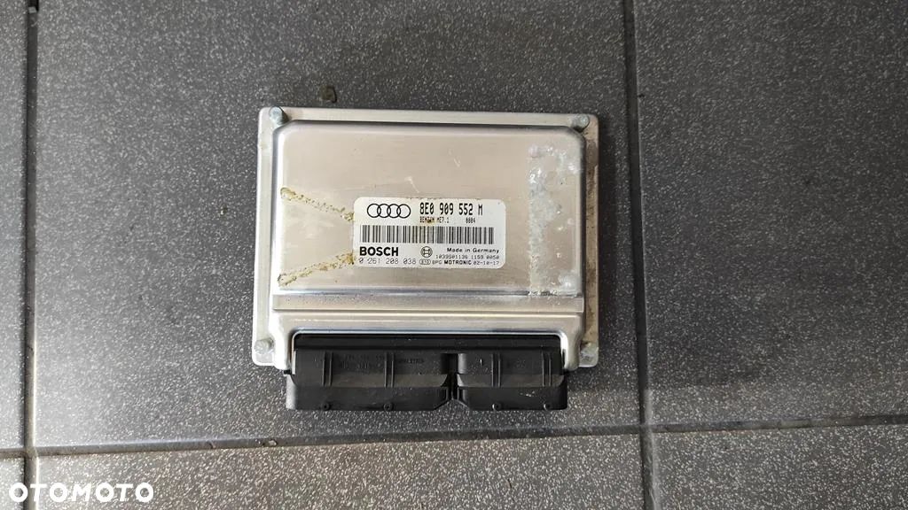 KOMPUTER STEROWNIK SILNIKA AUDI A4 B6 2.4 BDV BENZIN ME7.1 8EO909552M WYSYŁKA !!! - 1