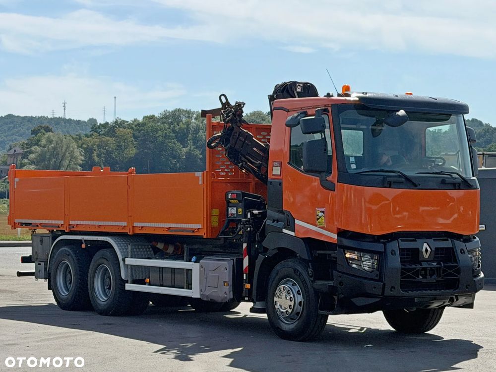 Renault C 430 * WYWROTKA 6,45 m * HIAB 144 BS - 3 HIDUO + PILOT / 6x4 - 3