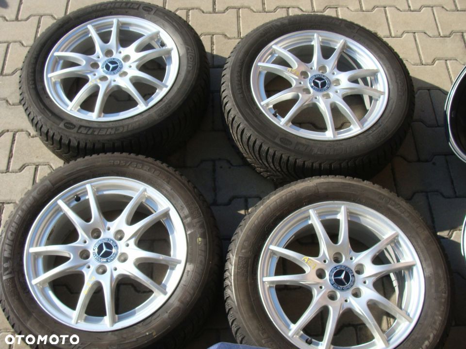 a57 5x112 Mercedes W245 W246 W176 CLA W124 W201 190 6.5jx16 opony zima 205/55 - 1