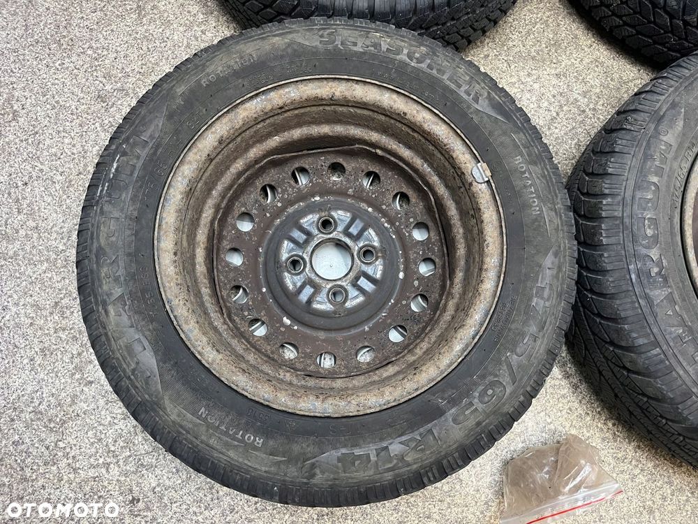 Kola felgi opony ZIMA kolpaki nakretki R14 4x100 5.5J ET49 Toyota Yaris I - 11