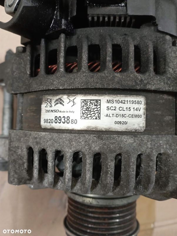 PEUGEOT 208 ALTERNATOR 14V 9820893880 - 2