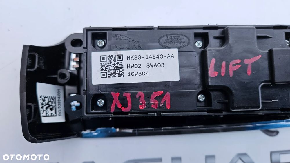 Jaguar XJ 351 LIFT 2015-2019 Panel sterowania szybami Przełącznik przód lewy Panel szyby kierowcy HK83-14540-AA - 5