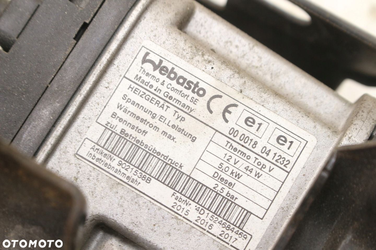 Ogrzewanie Webasto Piec 1K0815007CD VW Touran Diesel - 7