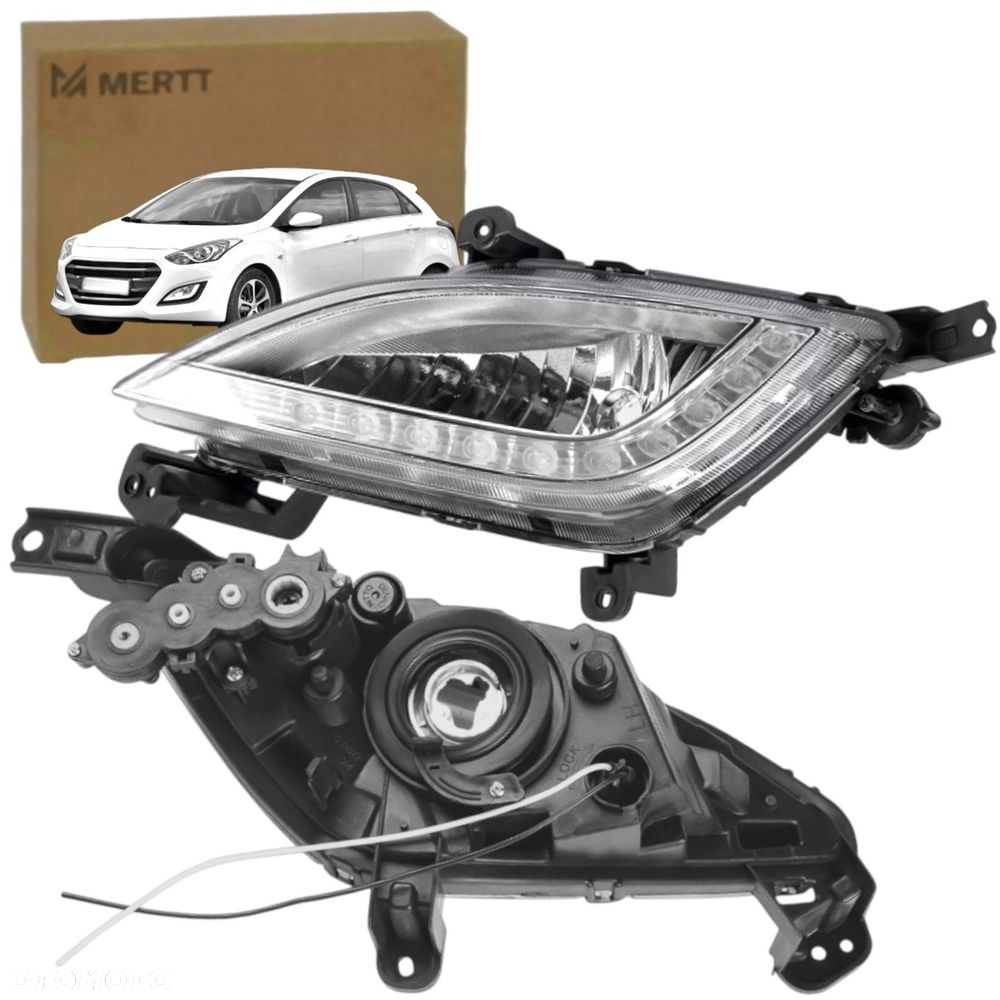 LAMPA PRZECIWMGIELNA HALOGEN LED LEWA 92201A6110 HYUNDAI i30 II 2011-2017 - 2