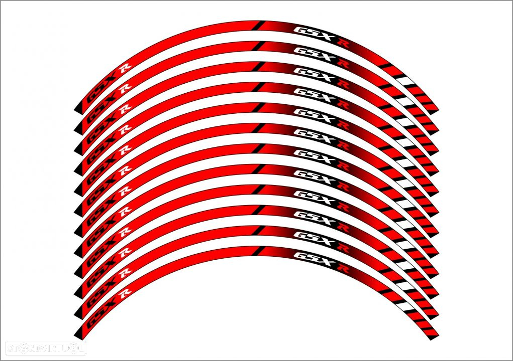 fitas suzuki gsx-r autocolantes para jantes roda aro 17 - 7
