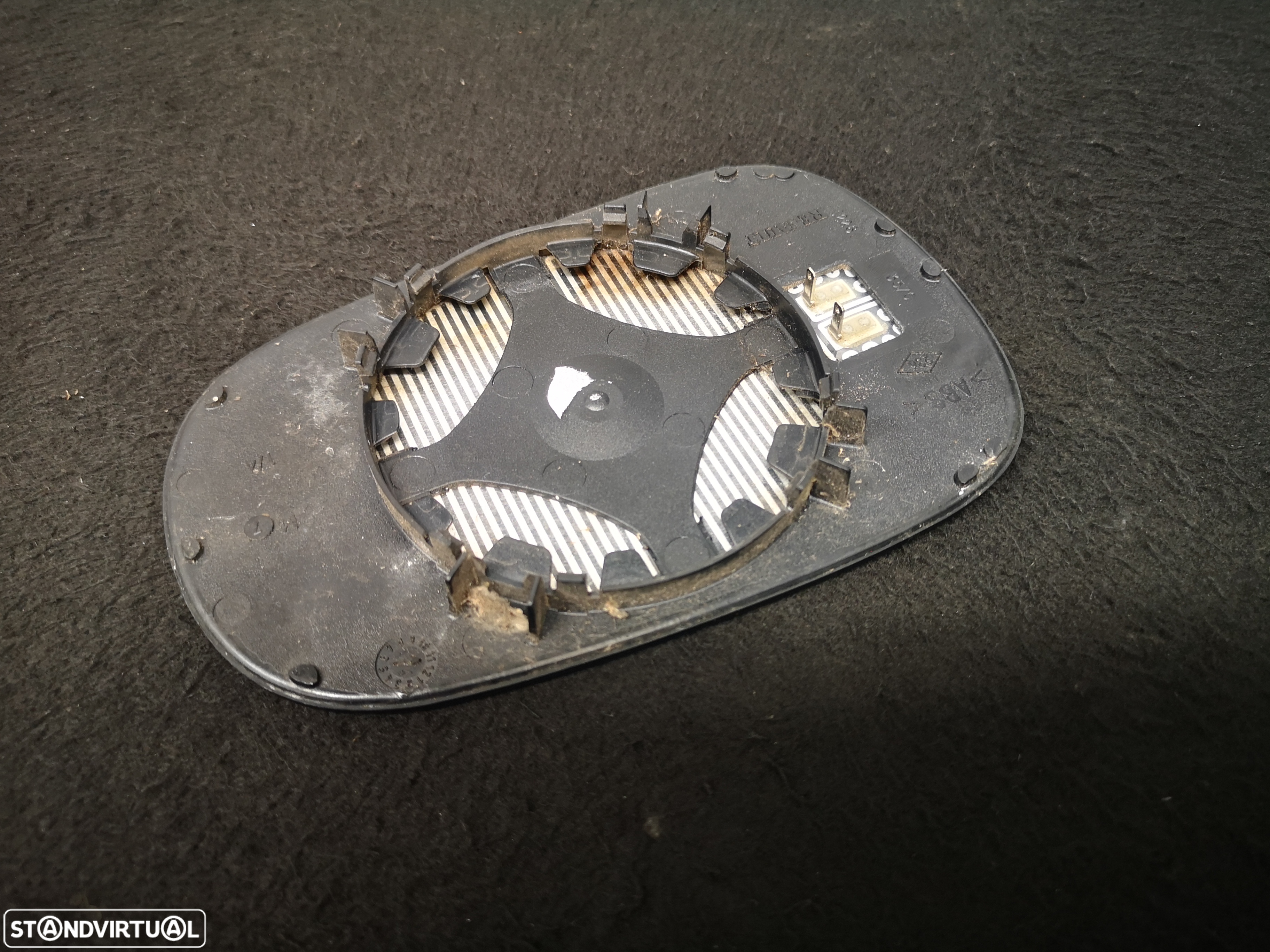 Vidro do espelho retrovisor esquerdo originais Renault modus 2004+ - 3
