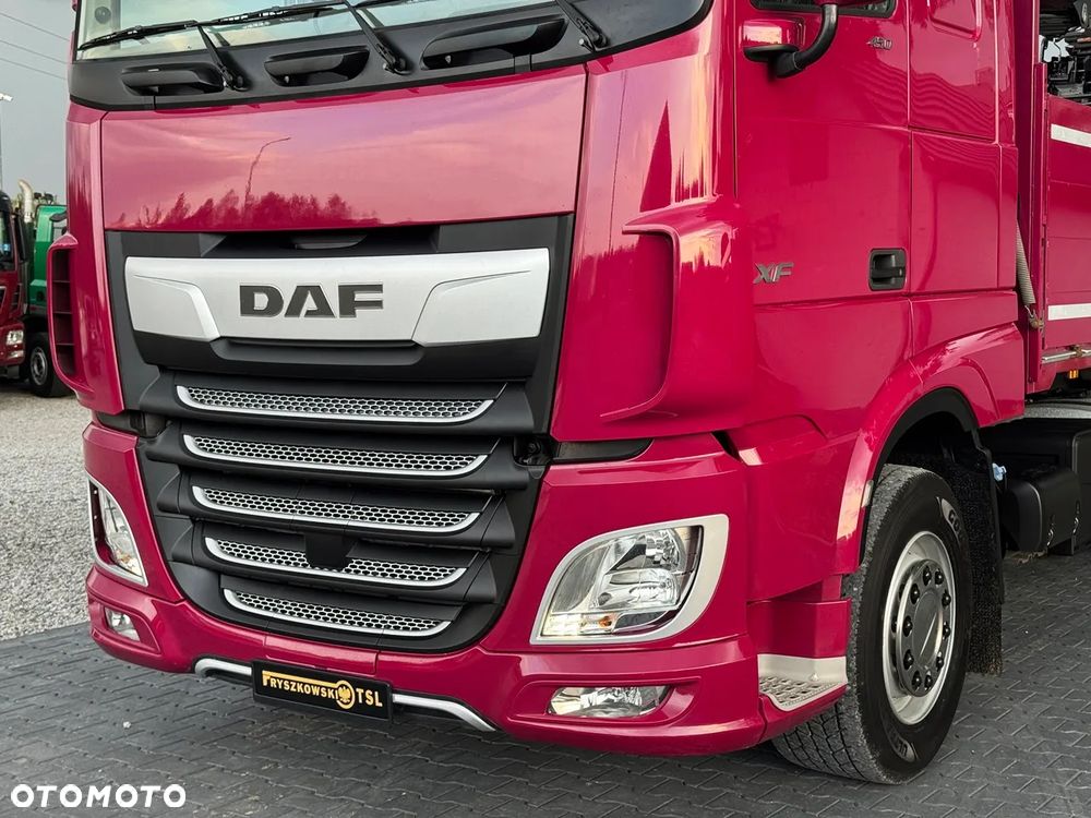 DAF XF 450/6X2/HDS HIAB FASSI F195AS/CAŁY NA PODUCHACH/CHWYTAK PALETOWY Z ROTATOREM/UDZWIG 1600 KG NA 11M/ Z NIEMIEC - 13