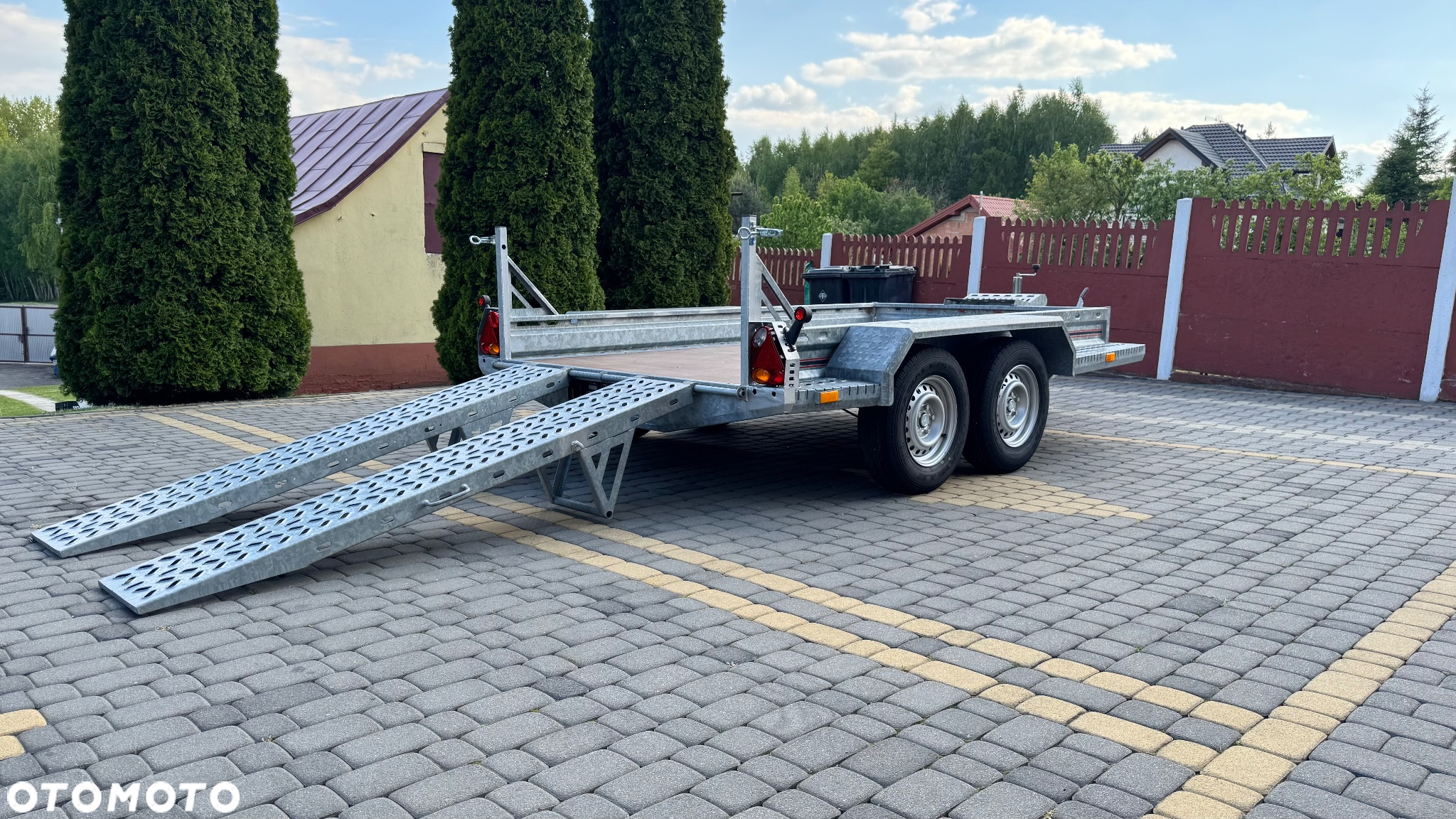 TA-NO T4A / NOWA / laweta / przyczepa pod minikoparkę / DMC 2700 KG / rok 2020 / dwuosiowa / - 8