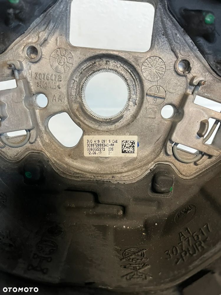 SKODA Kierownica Łopatki Skórzana Oryginalna 3V0419091S - 4