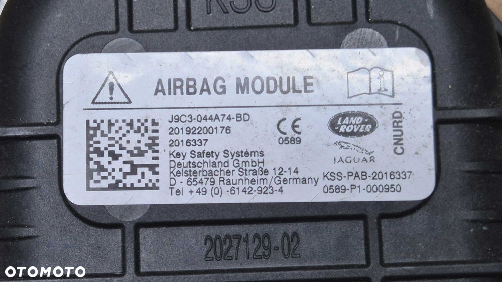 AIRBAG Poduszka powietrzna pasażera w Deskę JAGUAR E-Pace X540 I-Pace - 8