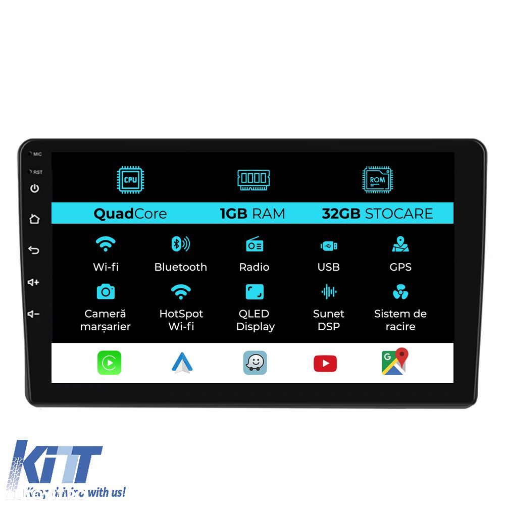 Navigatie Dedicata Fiat 500L (2012 - 2017), 10Inch, 1Gb Ram, 32Gb Stoc - 1