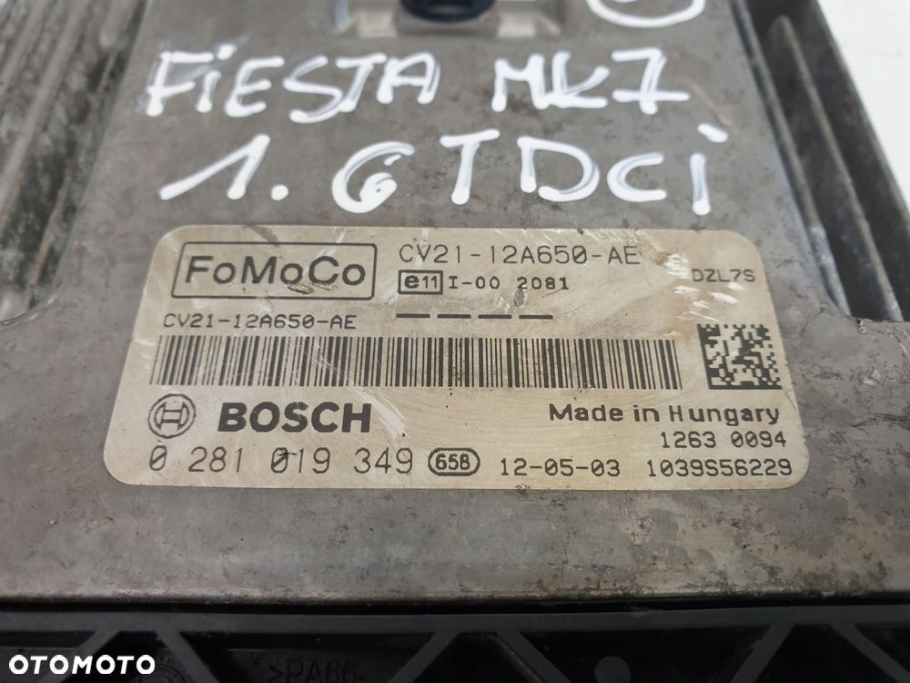 Fiesta MK7 1.6 TDCI STEROWNIK SILNIKA komputer - 2