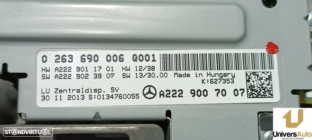 TELA/ECRÃ MULTIFUNÇÕES MERCEDES CLASE S (W222) LIM. S 350 BLUETEC (222.032) - 8