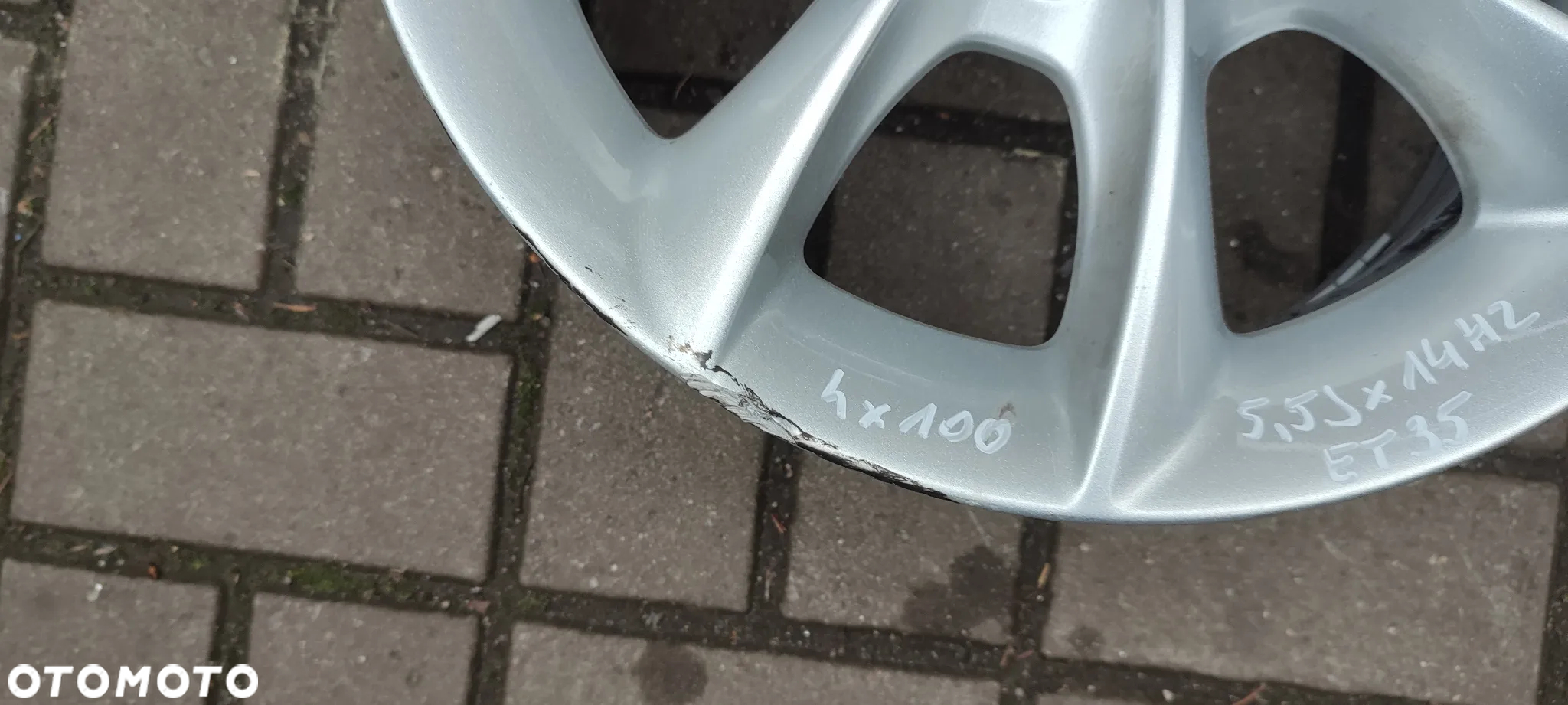 FELGI ALUMINIOWE 9S5J1007AA 4x98 5,5Jx14 CALI ET 35 FORD KA MK2 FIAT 500 4 SZTUKI KOMPLET - 3