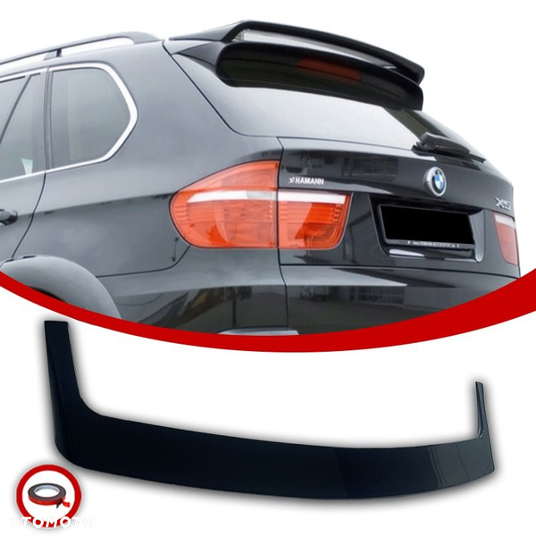 BMW X5 E70 Lotka Spoiler Dokładka Tylna 2006/2013 Czarny Połysk