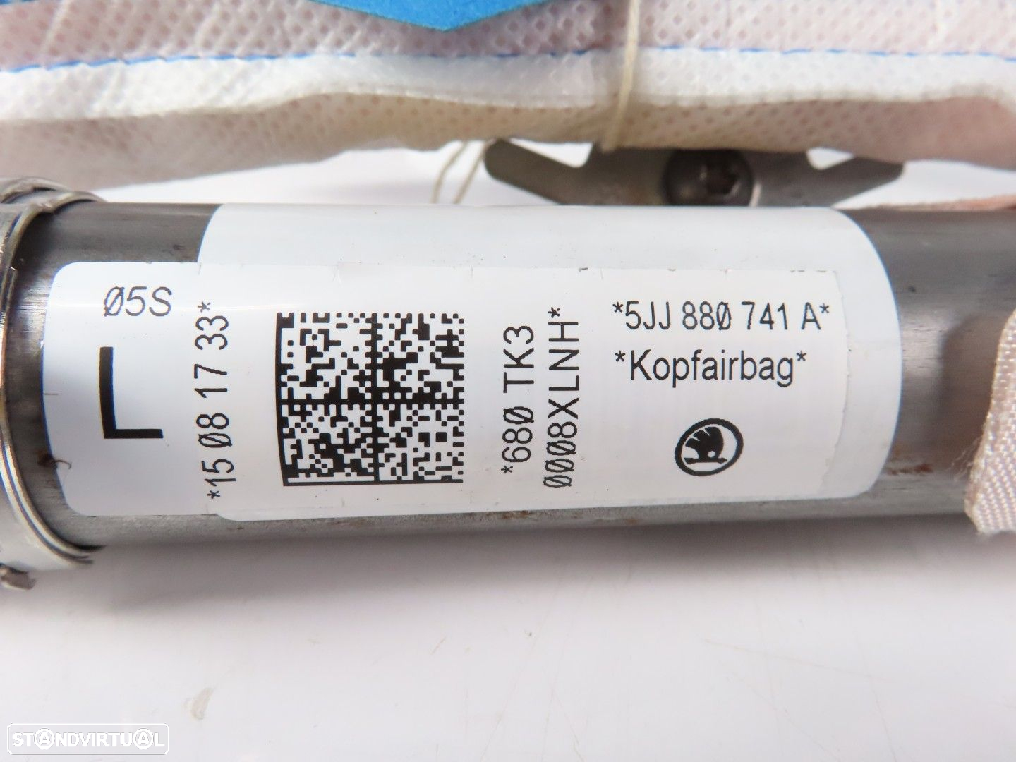 Airbag Cortina Esquerdo Usado / Original SKODA RAPID (NH3) 5JJ880741A - 3