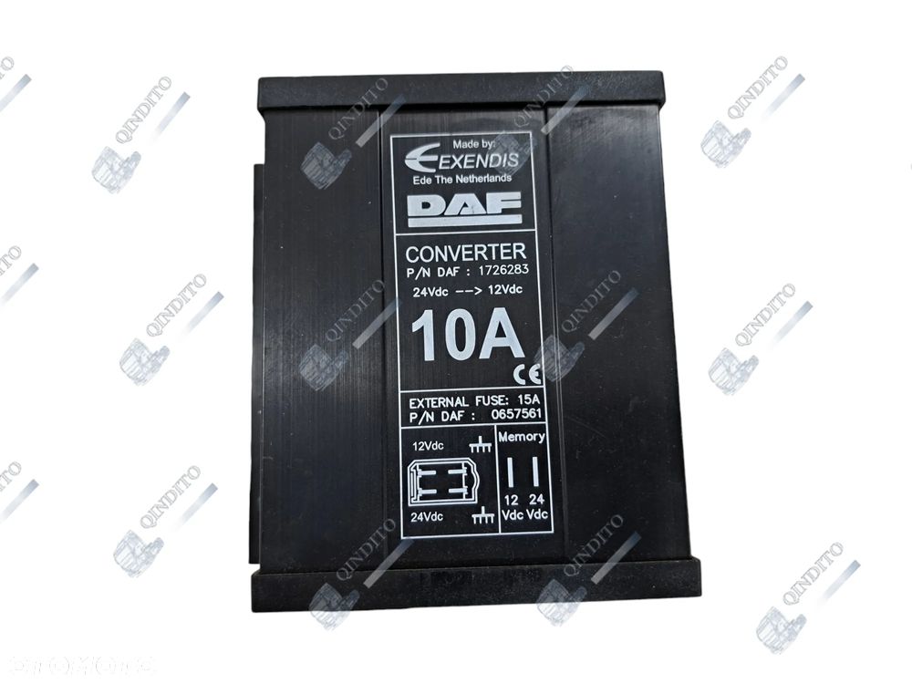 PRZETWORNICA NAPIĘCIA 10A 20A DAF 105 106 CF XF 1726283 - 1