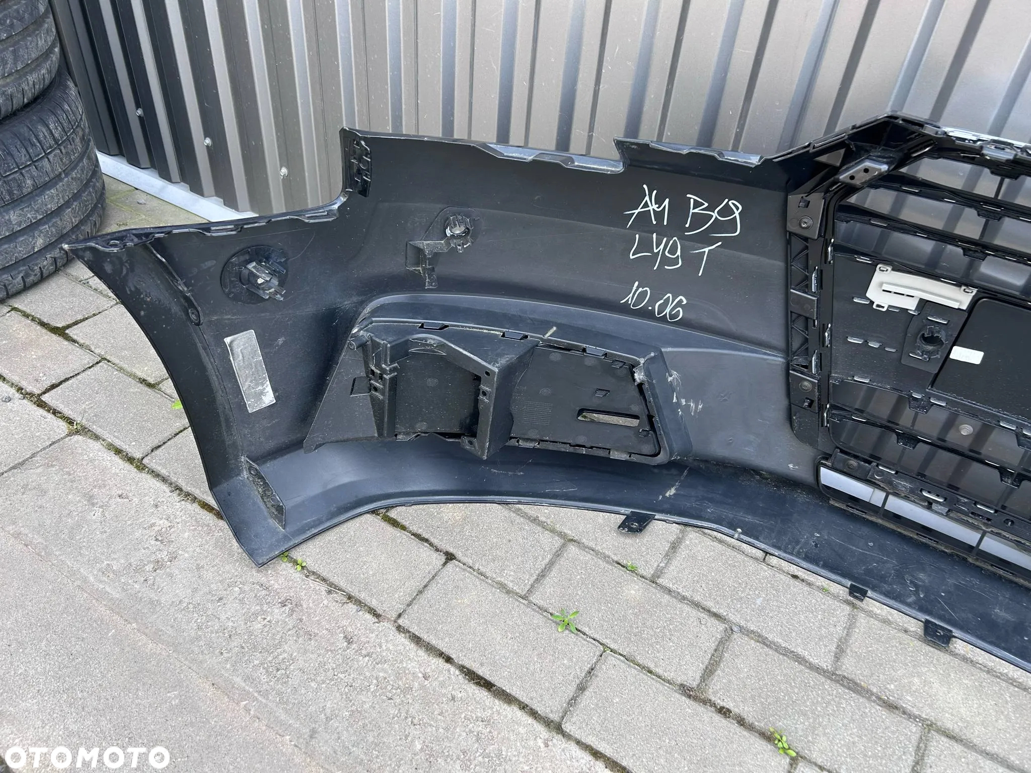 Audi A4 B9 8W Zderzak Przód Przedni kompletny LY9T 15-19r. 6xPDC Ładny - 9