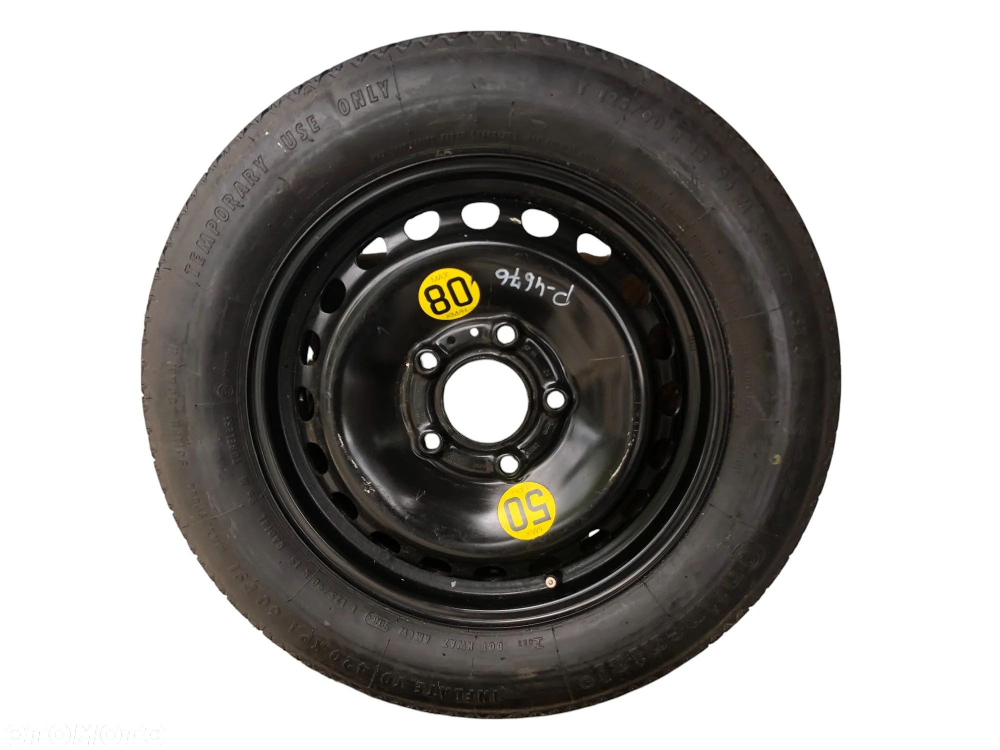Koło Zapasowe Dojazdowe 125/90 R15 5x120 72.5MM BMW 3 E46- Gwarancja Wysyłka - 1