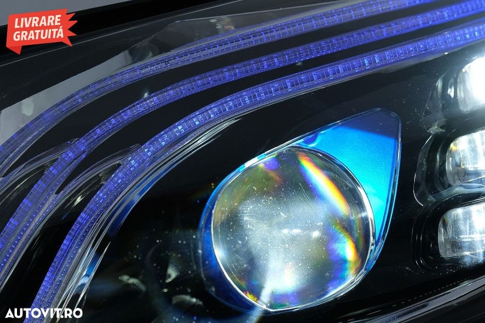 Faruri Full LED Mercedes C-Class W205 S205 (2014-2020) LHD W222 Design - 8