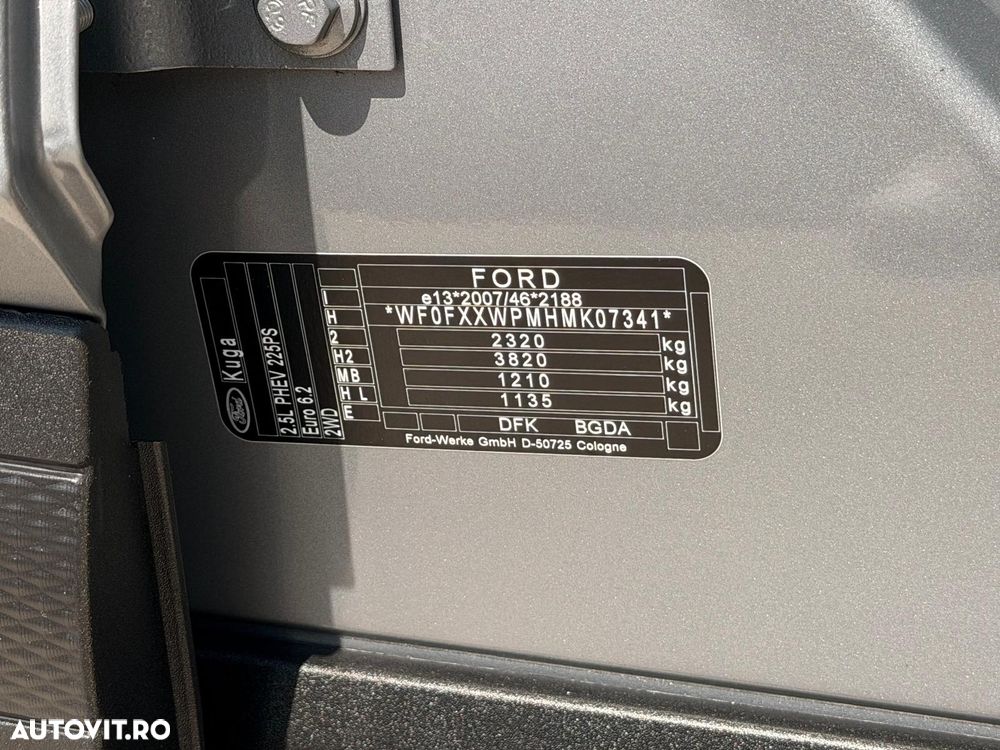 Ford Kuga 2.5 Duratec PHEV Titanium X - 38