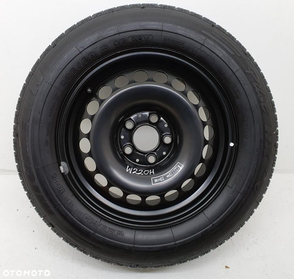 KOŁO ZAPASOWE DOJAZDOWE 225/60/R16 5X112 MERCEDES W220 2204001202 - 1