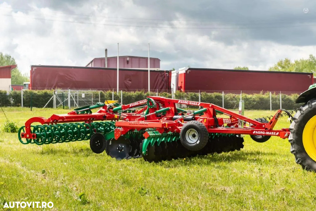 Agro-Masz BTC 50H terradisc greu tractat, cu tavalug inelar si nivelator - 12