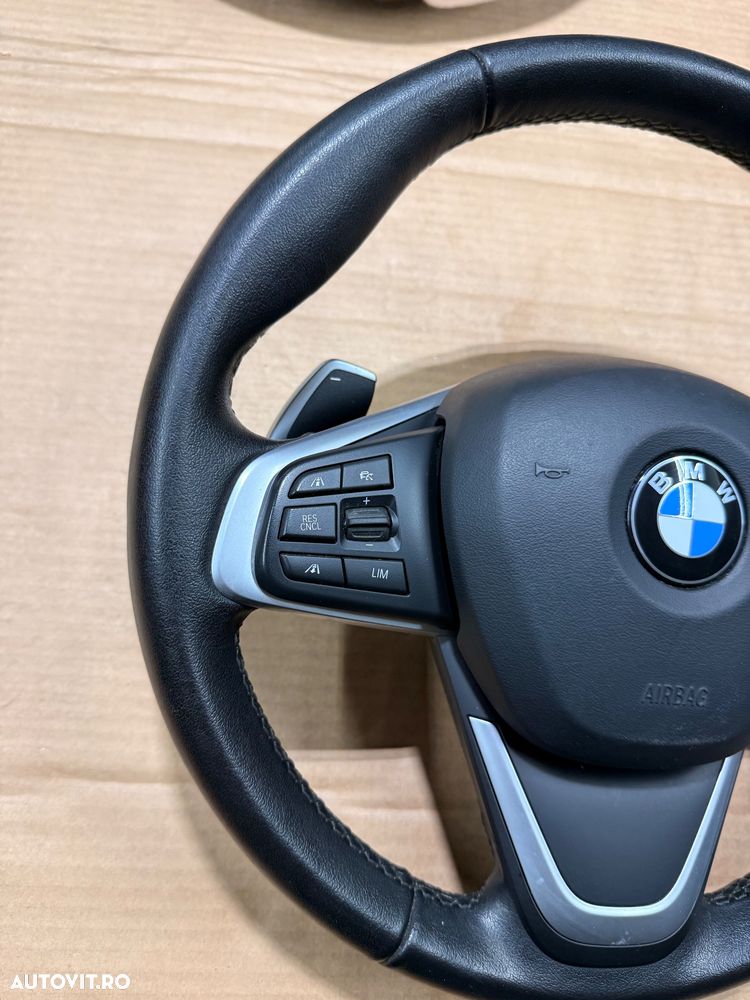 Volan piele cu comenzi, padele si airbag BMW X1 F48 LCI an 2019-2022 - 4