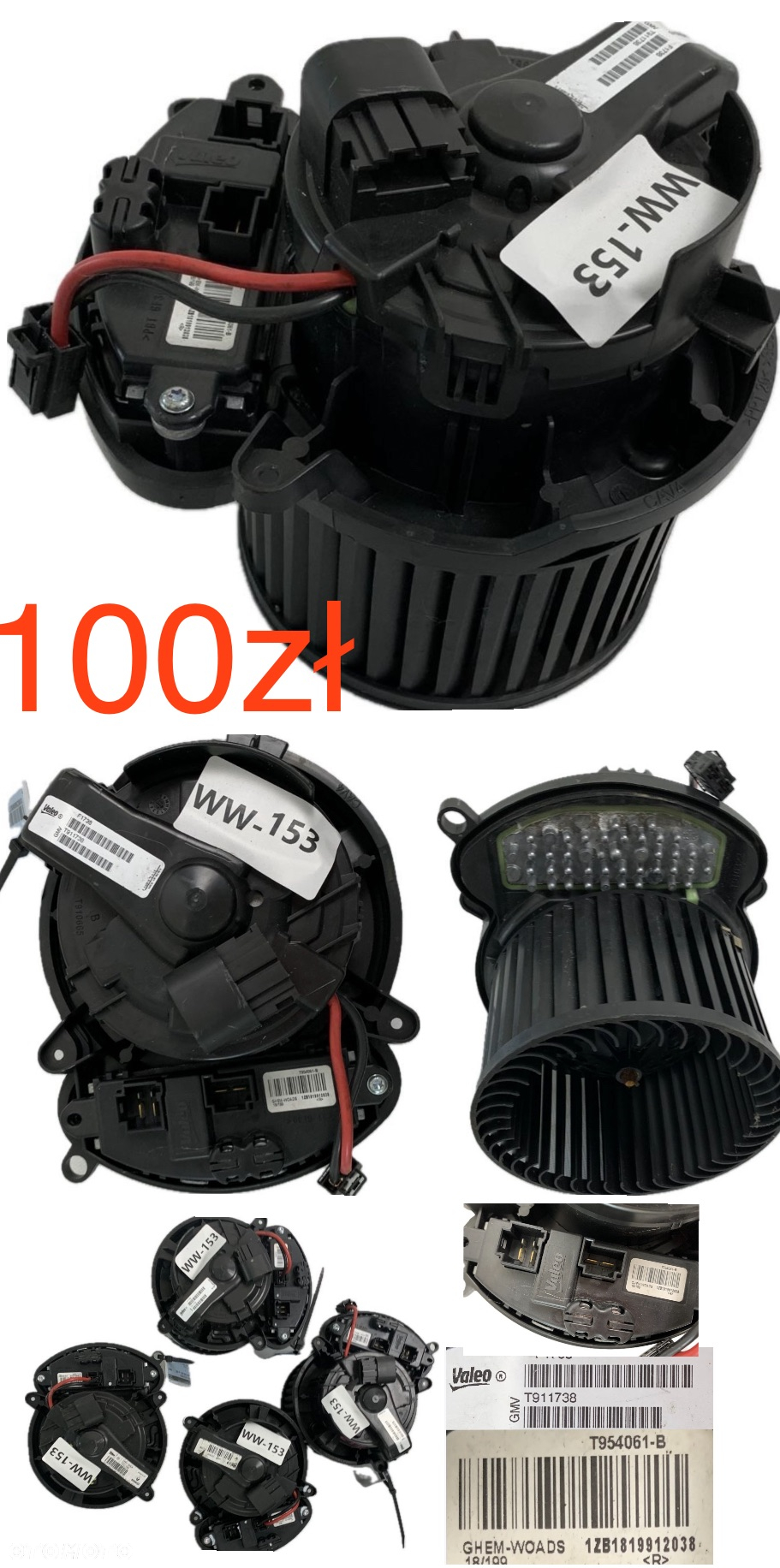 Wentylator dmuchawa nagrzewnicy Nissan Micra K14 2016-2022r Kia Picanto II 2011-2015r Hyundai i30 II 2011-2017r Nissan Leaf II NV BMW F20 F21 F30 F31 2011-2018r Renault Clio V Captur II Talisman Kadjar Megane IV 2015-2022r Opel Combo IV 2018r-> Peugeot 3008 Expert 2018r-> Citroen Jumpy II 2018r-> Toyota Proace 2018r->  Oryginał - 7