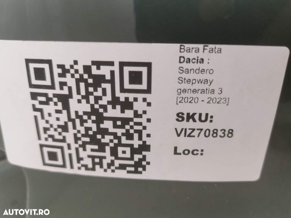 Bara Fata Dacia  Sandero Stepway generatia 3 2020 2021 2022 2023 Origi - 8