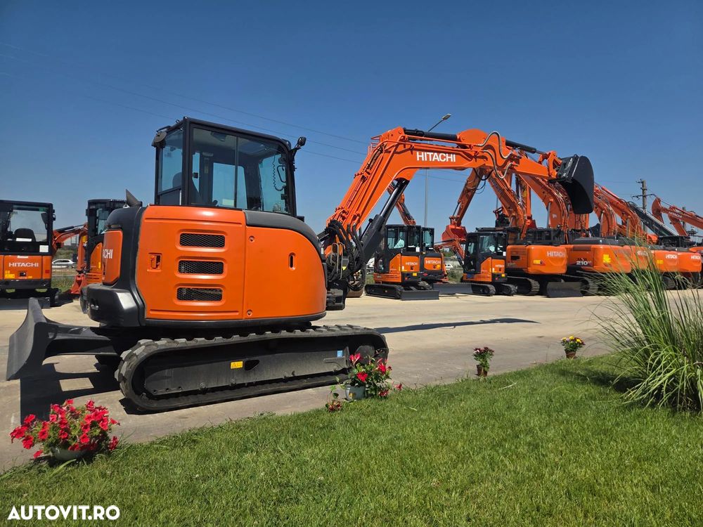 Hitachi ZX65-6, 2021, 2.005h, CUPLA RAPIDA+3 CUPE+PICON, senile cauciuc NOI, latime 2m, ad sapare 4,5m, Masa operatinala 6,5tone, inst picon, inst rotire, LAMA nivelare, aer cond, ridica 4tone,posibil leasing 4 ani, STARE FOARTE BUNA, PROMOTIE 51.900 EUR+Tva - 8