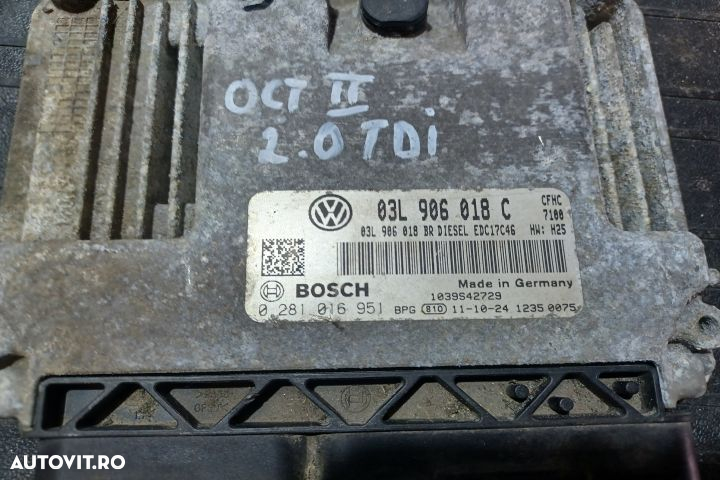 Calculator motor ECU 03L906018C 0281016951 - 2.0 TDI CFHC 03L906018C - 3