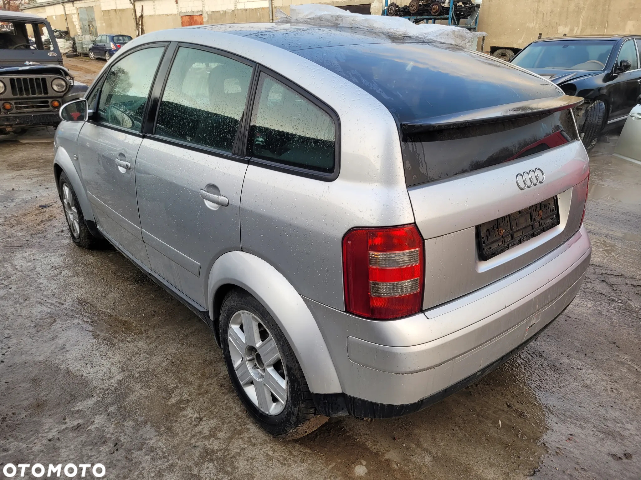 audi a2 maska zderzak lampa grill błotnik drzwi zbiornik paliwa szyba lusterko klamka klapa - 3