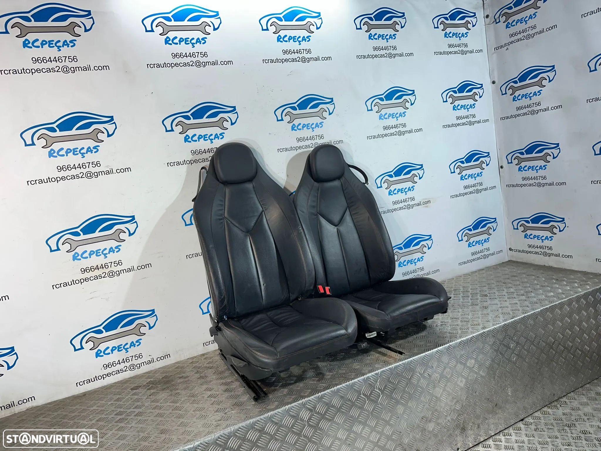 .Conjunto Bancos Frente Frontais Pele Mercedes Benz SLK R171 2002 - 2011 - 1