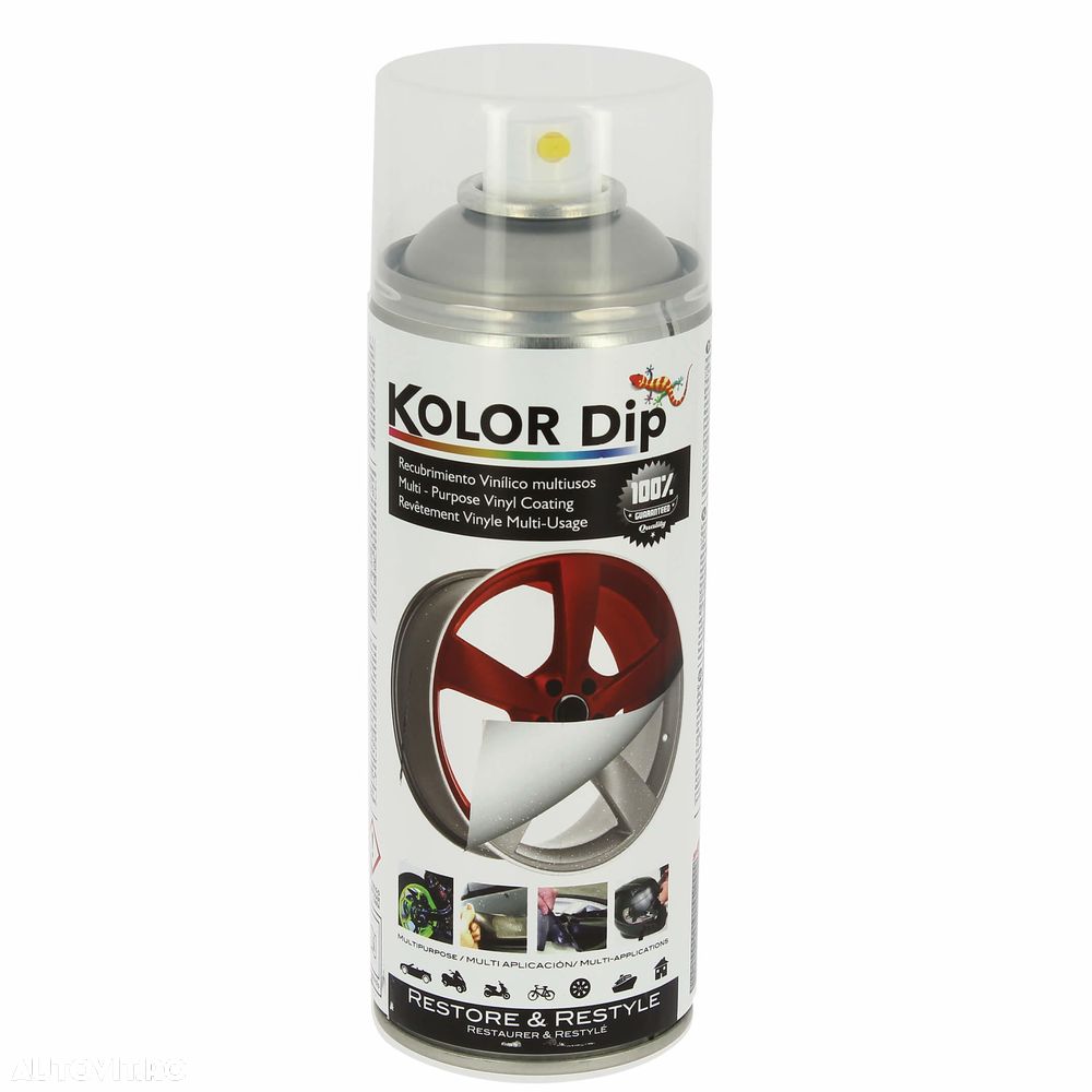 Spray vopsea cauciucata Kolor Dip Transparent Shine 400ml - 1