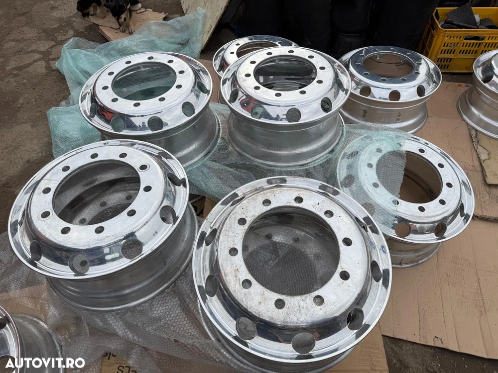 Janta Camion Autobuz ALCOA 22.5 Aluminiu NICHELAT NOU Noi - 6