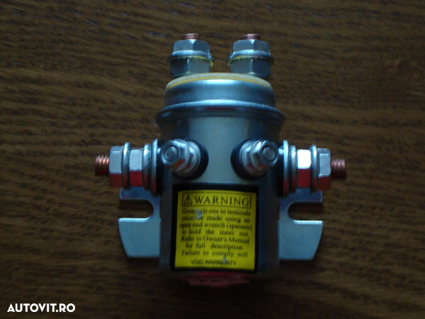 solenoid, bobina de sens, releu pentru troliu 300 A la 12 V