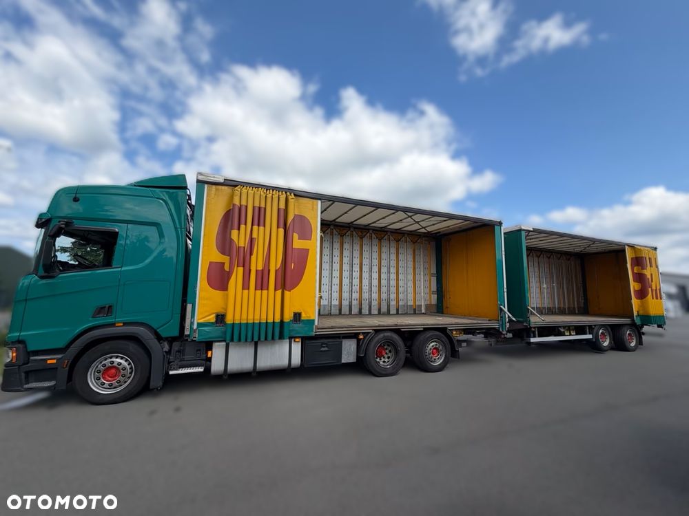 Scania R450 Jumbo + Przyczepa Rufa | 2019 | 499 500 km | Zestaw 38 EP | Retarder | Oś skrętna - 7
