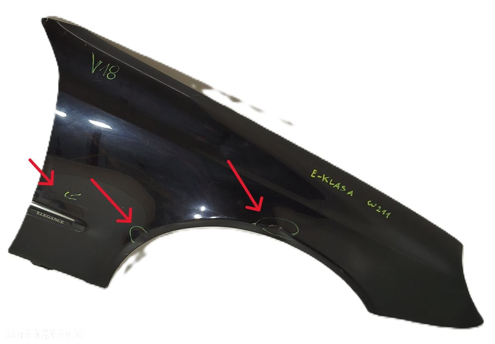 błotnik prawy przedni MERCEDES E-KLASA W211 - 1