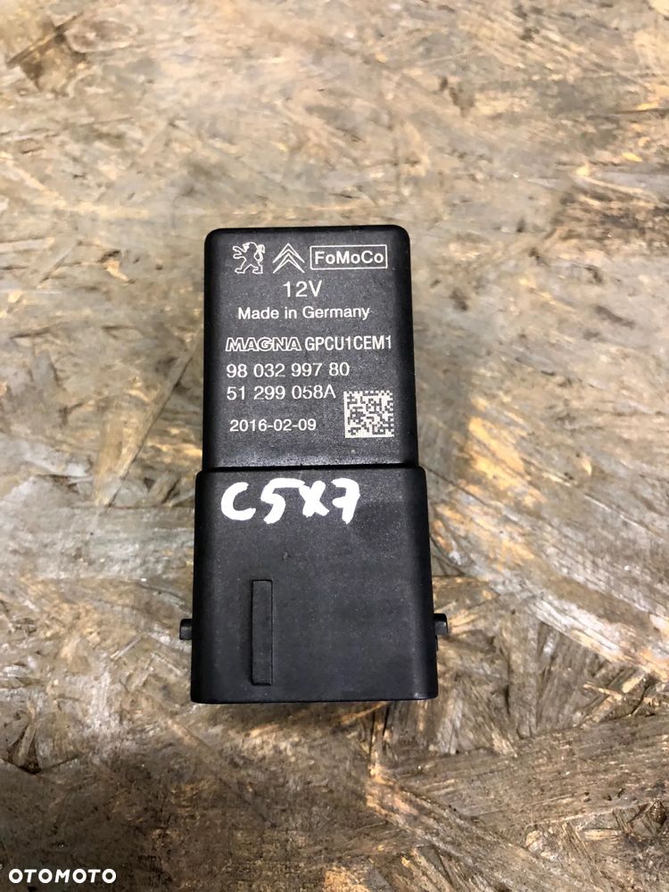 CITROEN C5 X7 PEUGEOT 508 PRZEKAŹNIK STEROWNK ŚWIEC ŻAROWYCH 980322