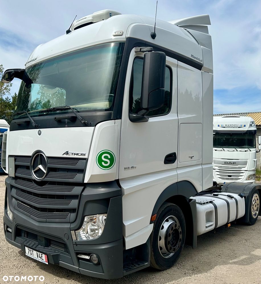 Mercedes-Benz ACTROS 1845 SPACE AUTOMAT RETARDER STANDKLIMA SPOJLERY WEBASTO LODÓWKA 2xALUTANK 700000km EURO 6 LOW DECK MEGA 2016 ŁADNY - 1