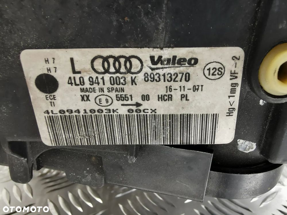 AUDI Q7 4L 05-15R LAMPA PRZOD LEWA PRAWA ANGIELSKA 4L0941004 4L0941003 UK KOMPLET - 4