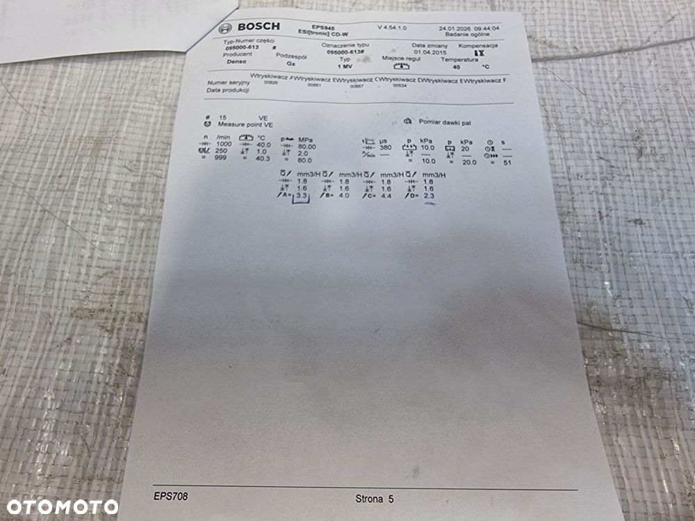 WTRYSK WTRYSKIWACZ OPEL ASTRA K V  1.6 CDTI 55585167 - 11