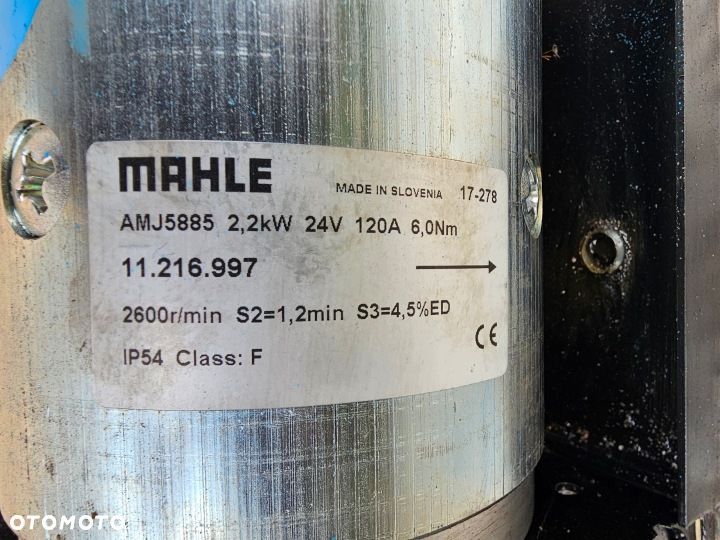 POMPA HYDRAULICZNA AGREGAT SILNIK WINDY ZBIORNIK MBB PALFINGER MAHLE AMJ5885 2.2 kW 24V 120A - 5