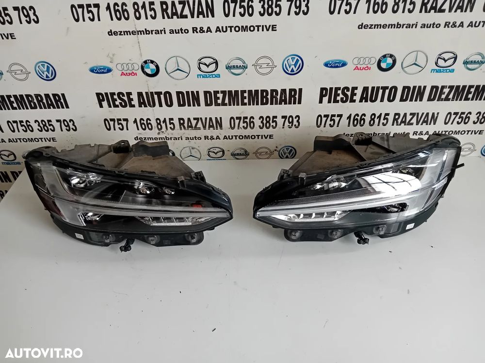 Far Faruri Volvo S90 V90 Full LED Activ Complete 31386164 31386165 Volan Stanga - 6