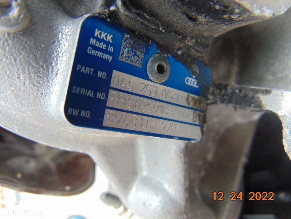 Turbina Audi A6 2.0 euro 6 CNH A4 A5 Q5 04lh turbo turbosuflanta 60.00 - 4