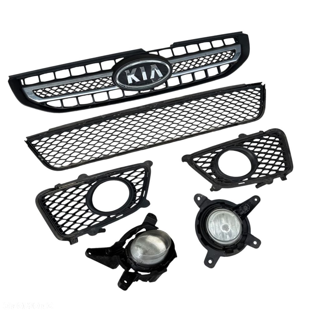 Atrapa Grill Kratki Halogeny Kia Sportage 2 Lift 2008-2010r komplet - 3