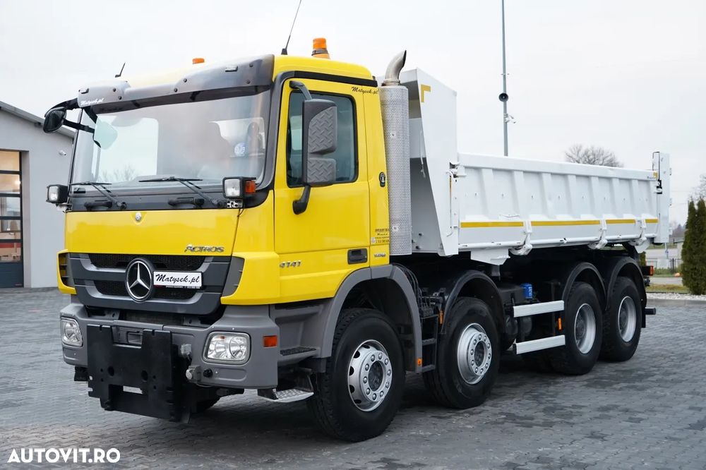 Mercedes-Benz ACTROS 4141 / 8x4 / CAROSERIE INTERSCHIMBABILĂ BDF / BASCULĂ BĂTĂȚI / BANCĂ HIDRODOXICĂ / CLAPETĂ HIDRODOXICĂ / EPS + AMBREIAJ - 12